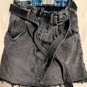 Free people jeans skirt